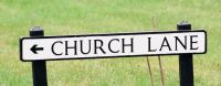 Church Lane Sign