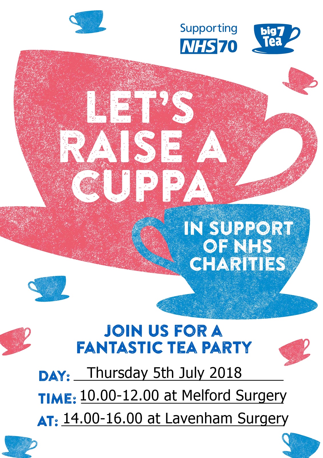 Long Melford and Lavenham surgeries tea party